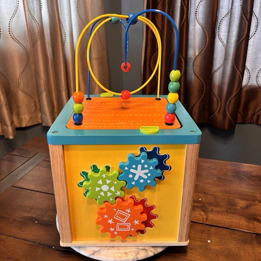 Toys R Us Wooden‎ 5 In 1 Activity Cube 12